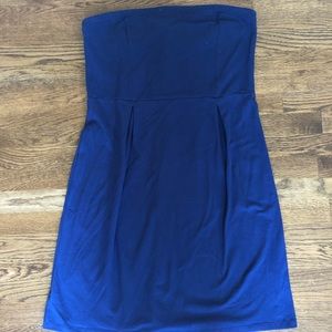 Old Navy Blue Strapless Dress